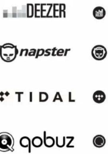 DEEZER napster TIDAL qobuz