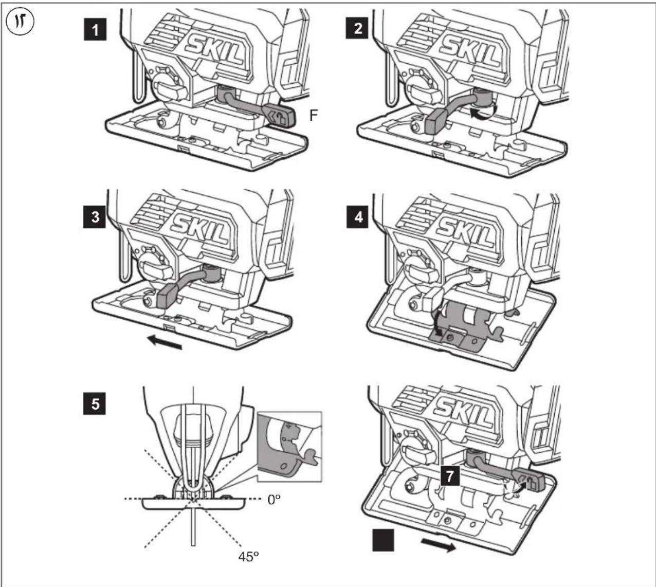 SKIL 3421 CA - PRIETAISO ELEMENTAI② - 7