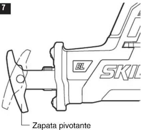 SKIL PWR CORE 20 - Pivoteo de la zapata (Fig. 7) - 1