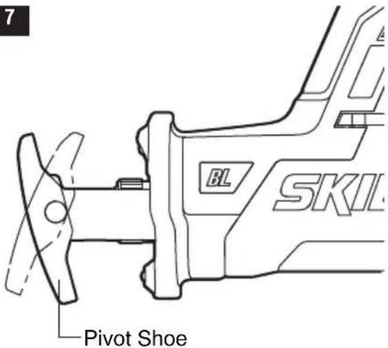 SKIL PWR CORE 20 - Pivoting the Shoe (Fig .7) - 1