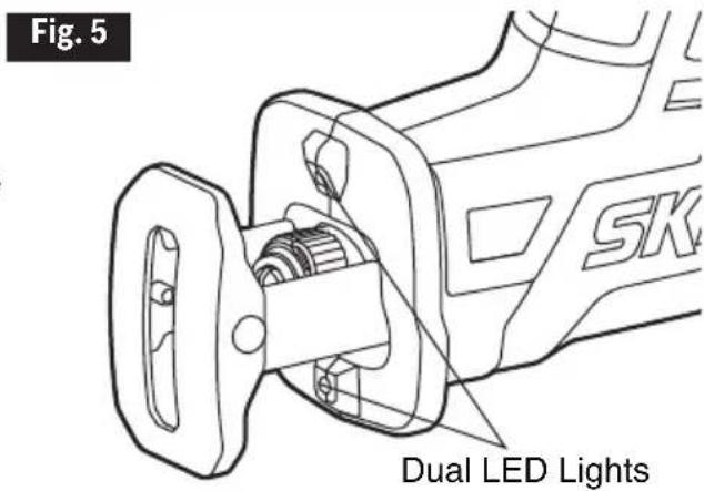 SKIL PWR CORE 20 - Dual LED Lights (Fig .5) - 1