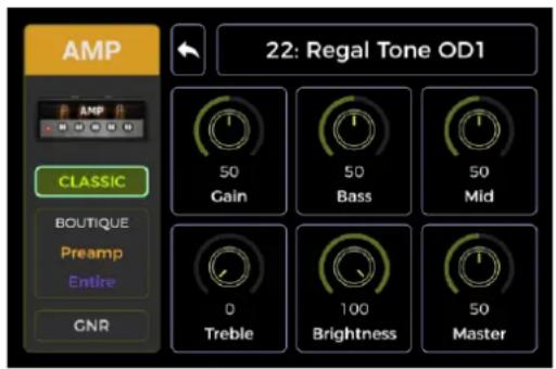Mooer GE200 Pro Li - Edition des paramètres - 3