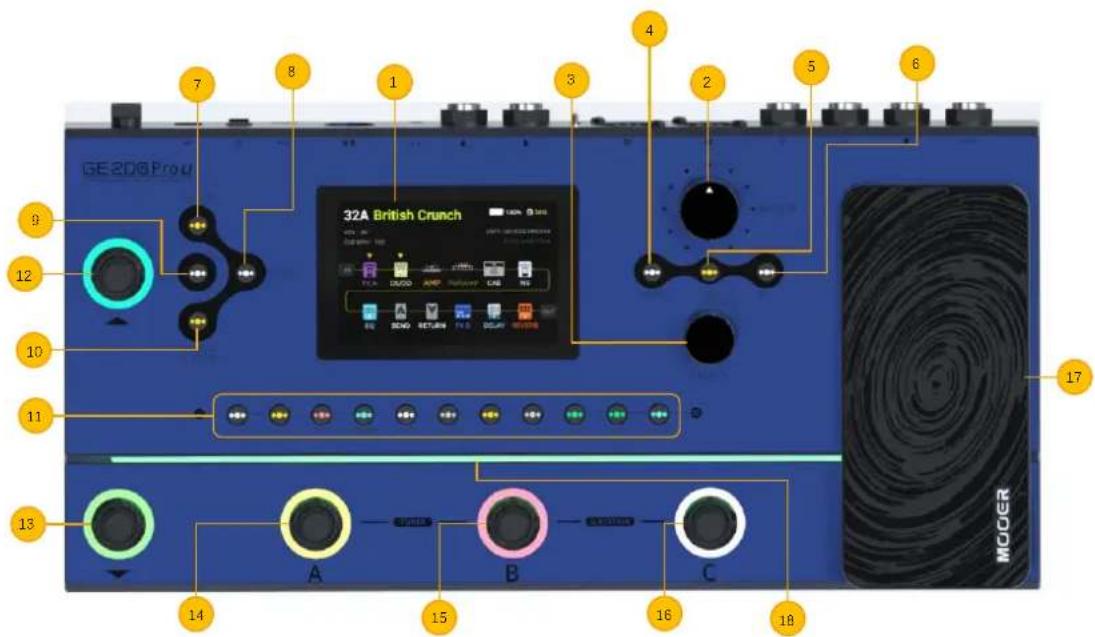 Mooer GE200 Pro Li - CONTRÔ LES - 1