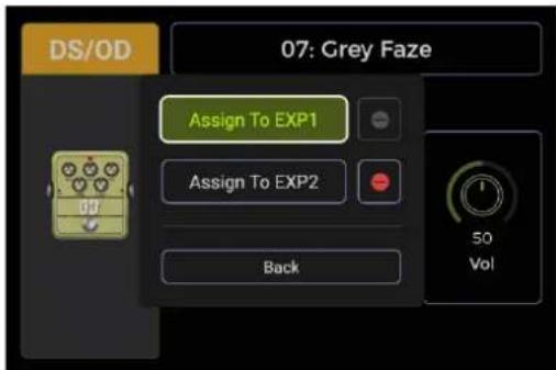 Mooer GE200 Pro Li - Mapping des paramètres d'expression - 1