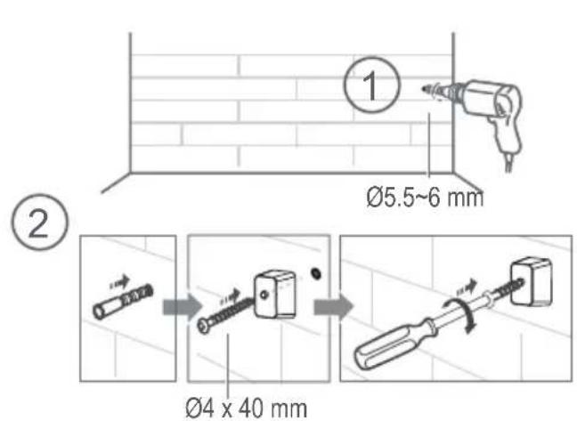 HISENSE AX5120G - Mounting the Rear Surround Speakers on the Wall - 1