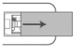 HISENSE AX5120G - Substituir as pilhas do controlo remoto - 1