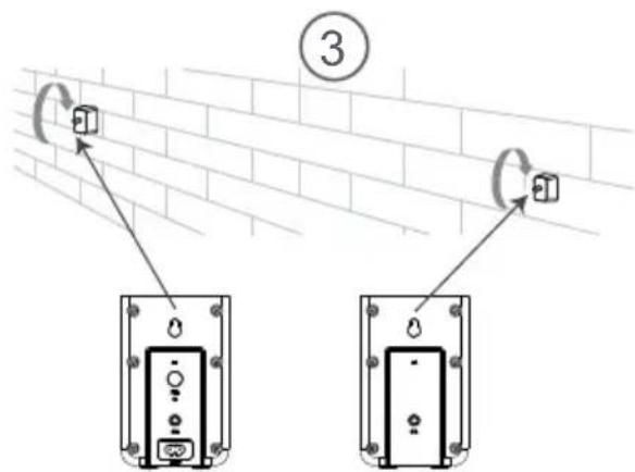 HISENSE AX5120G - Mounting the Rear Surround Speakers on the Wall - 2