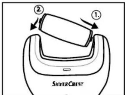 SILVERCREST SHNT 3.7 A1 - Zakładanie/wyjmowanie głowicy zdzierającej - 1