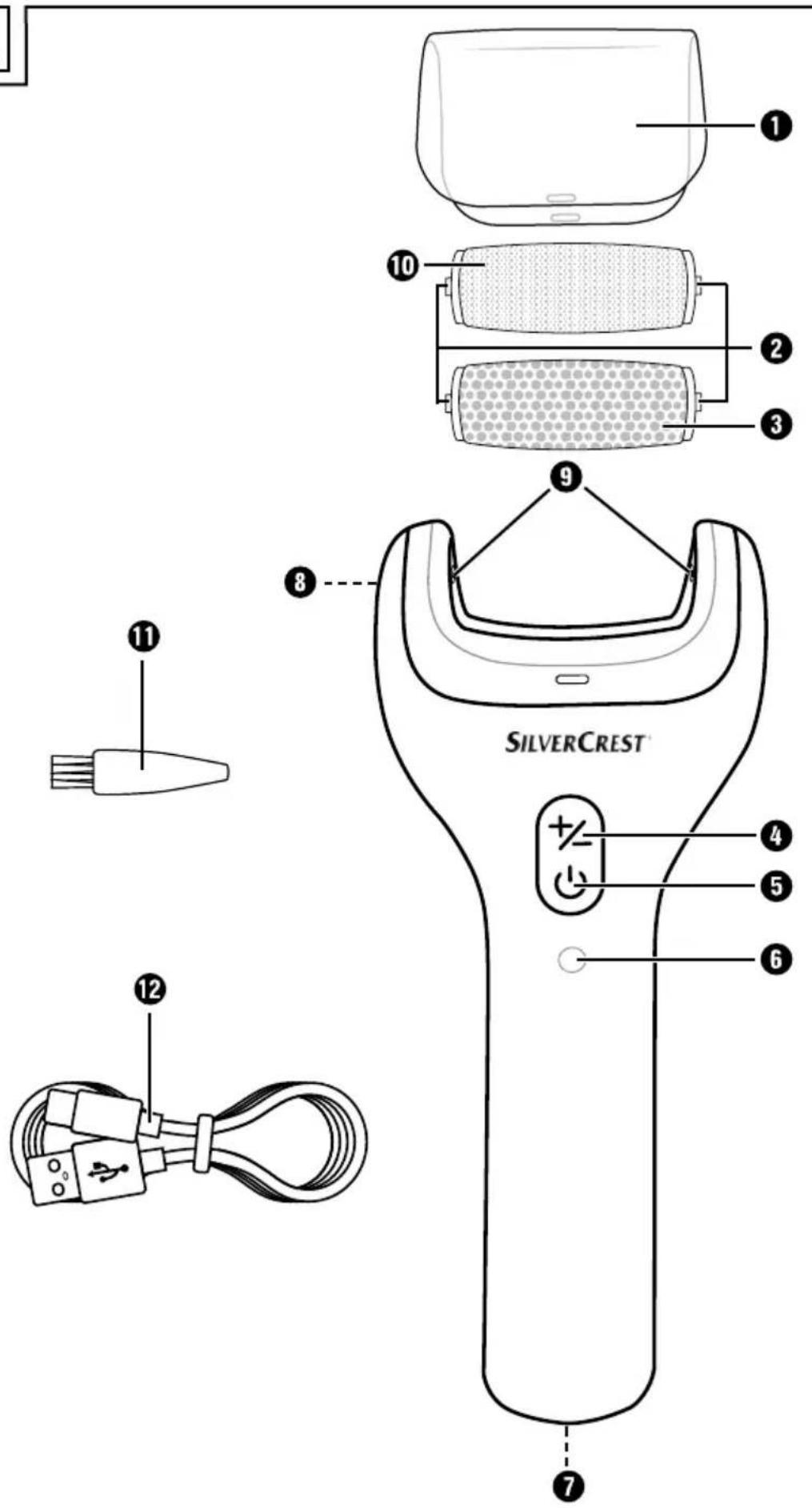 SILVERCREST SOHNT 3.7 A1 - ELEKTRISK FIL TIL HÅRD HUD - 1