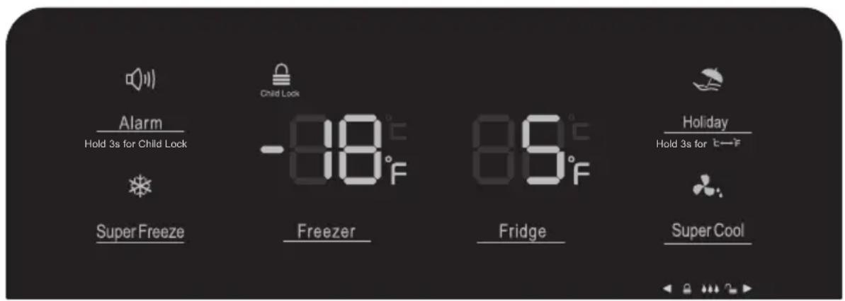 SIGNATURE SFDOOR529AQUAEX - DISPLAY CONTROLS - 1