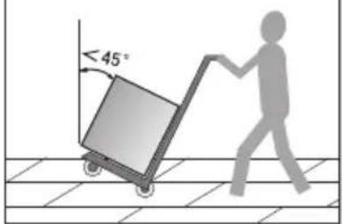 < 45°