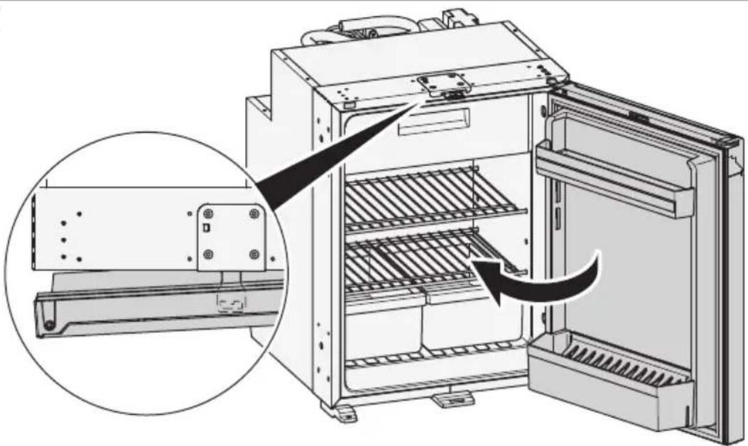 DOMETIC NRX 35C - Kintamosios srovès / nuolatinès srovès adapterio montavimas - 2