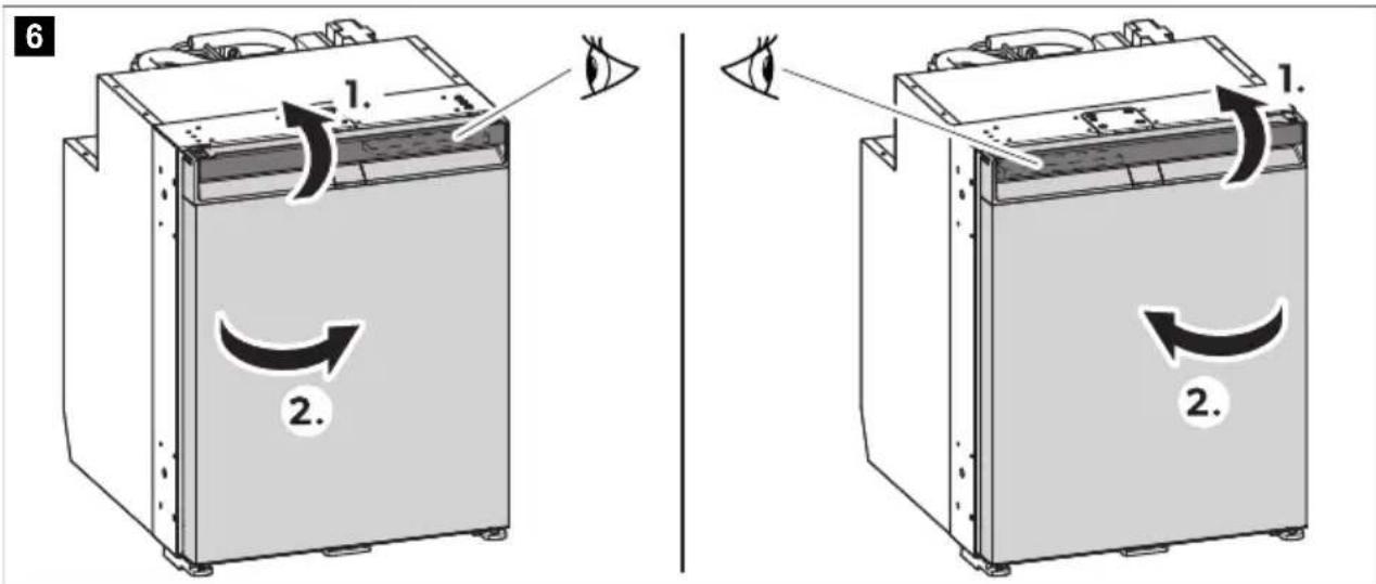 DOMETIC NRX 115C - Отваряне на вратата на хладилника - 2