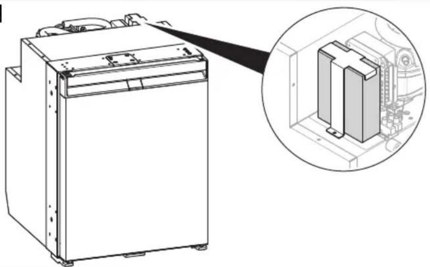 DOMETIC NRX 50C - AC/DC adaptörünün monte edilmesi - 1