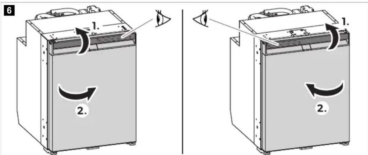 DOMETIC NRX 50C - Apertura della porta del frigorifero - 2