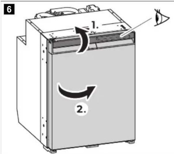 DOMETIC NRX 50C - Ouverture de la porte du réfrigérateur - 2
