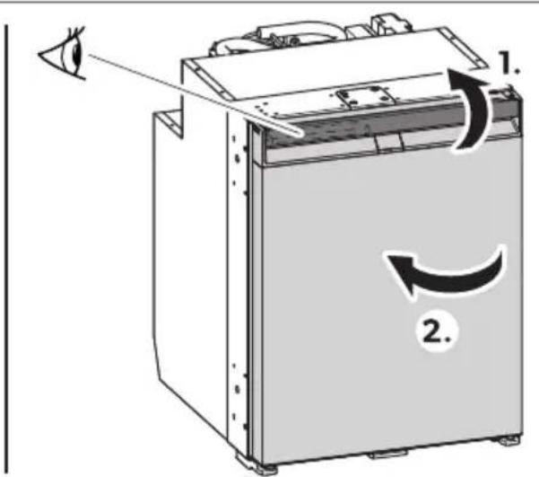 DOMETIC NRX 50C - Ledusskapja durvju atverśana - 3