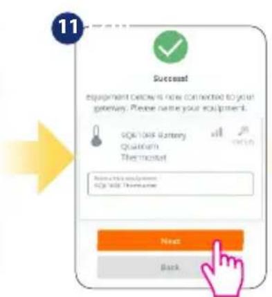 Salus SQ610BRF - Installation in ONLINE mode - 10