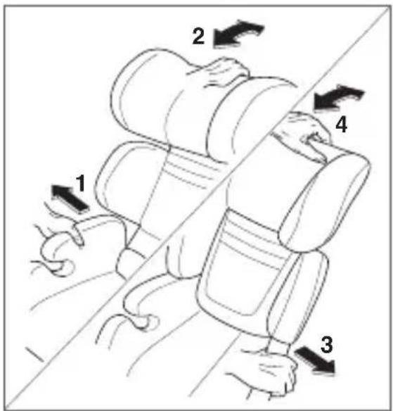 RECARO Milano Seatfix - Zdejmowanie materiału pokrywającego zagłówek: - 1