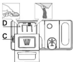 WHIRLPOOL W8I HT58 TS - UMPLEREA DOZATORULUI DE DETERGENT - 1