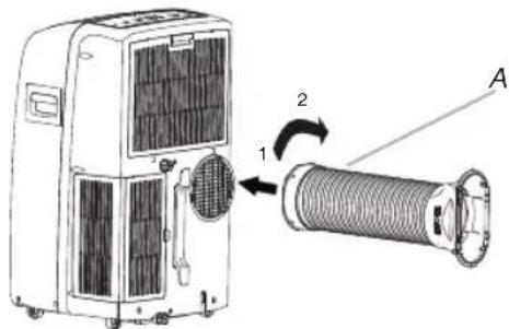 WHIRLPOOL PACB12HP - Zamocować wąż wylotowy i adapter - 2