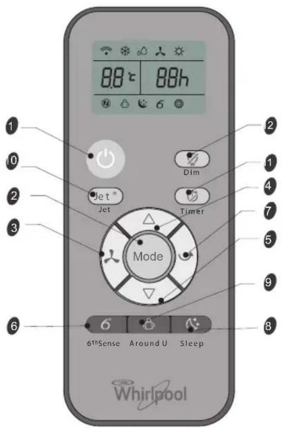 WHIRLPOOL PACB12HP - TLAČÍTKO TIMER - 1