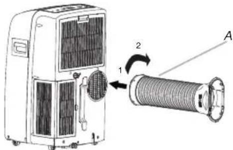 WHIRLPOOL PACB12HP - Instalați furtunul flexibil de evacuare și adaptorul - 2