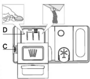 WHIRLPOOL WSBC 3M27 X - UMPLEREA DOZATORULUI DE DETERGENT - 1