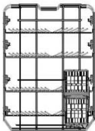 WHIRLPOOL WSBC 3M27 X - CUTLERY BASKET - 3