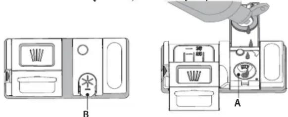 WHIRLPOOL WSBC 3M27 X - NAPEŁNIANIE DOZOWNIKA PŁYNU NABŁYSZCZAJĄCEGO - 1