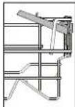 WHIRLPOOL W0I D751A X - VOLETS PLIABLES À POSITION RÉGLABLE - 1