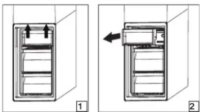 WHIRLPOOL W5 921D W - Fjerning av boksen i fryserskuffen - 1