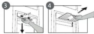 WHIRLPOOL W5 921E W - Postopek čiščenja pripomočka za preprosto odstranjevanje ledu - 3