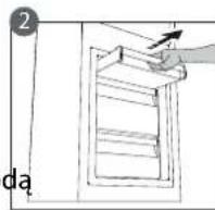 WHIRLPOOL W5 921E W - Procedura czyszczenia akcesoriów stop frost - 2