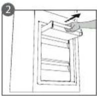 WHIRLPOOL W5 921E W - Процедура очистки принадлежности STOP FROST - 2