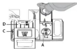 WHIRLPOOL W0B D851A X - REMLIR LE DISTRIBUTEUR DE LIQUIDE DE RINÇAGE - 1