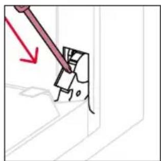 HOOVER HO6 S5B3HTB - OUTSIDE THE OVEN: removal and cleaning the glass door - 10