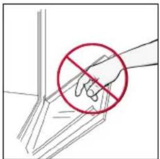 HOOVER HO6 S5B3HTB - OUTSIDE THE OVEN: removal and cleaning the glass door - 5