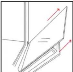 HOOVER HO6 S5G3YTX - BUITENKANT VAN DE OVEN: De glazen deur verwijderen en schoonmaken - 3
