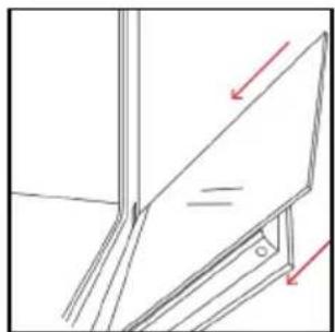 HOOVER HO6 S5G3YTX - OUTSIDE THE OVEN: removal and cleaning the glass door - 8