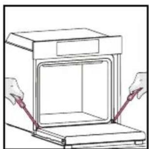 HOOVER HO6 S5G3YTX - OUTSIDE THE OVEN: removal and cleaning the glass door - 9