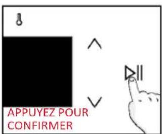 APPUYEZ POUR CONFIRMER