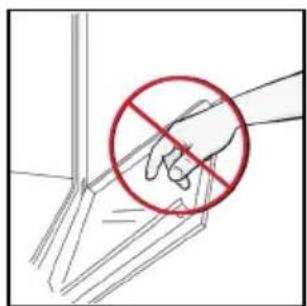 HOOVER HO6 S5G3YTX - OUTSIDE THE OVEN: removal and cleaning the glass door - 5