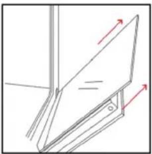 HOOVER HO6 S5G3YTX - AUSSERHALB DES BACKOFENS: Ausbau und Reinigung der Glastür - 3