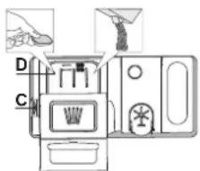 WHIRLPOOL W7I HT40 TS - UMPLEREA DOZATORULUI DE DETERGENT - 1