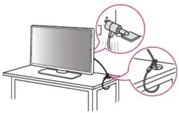 LG 50UM670H0UA - Utilisation du système de sécurité Kensington (en option) - 1