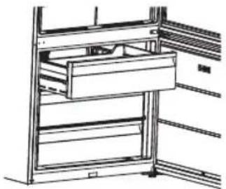 HOTPOINT H84BE 72 X UK - Retrait du compartmentingéglateur; - 1