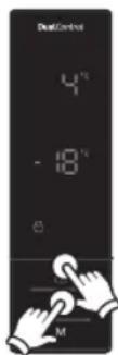 HOTPOINT H84BE 72 X UK - Réglages de la température du réfrigerateur - 2