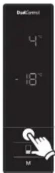 HOTPOINT H84BE 72 X UK - Ajustes de temperatura de la zona de refrigeracion - 4