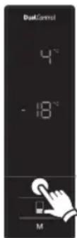 HOTPOINT H84BE 72 X UK - Nastavení teploty chladnicky - 4